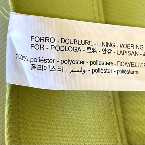 NWT Zara Asymmetric Skort Green Apple XS - Picture 11 of 12